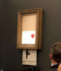 Banksy art shred